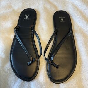 Shade & Shore Elegant Black Sandals